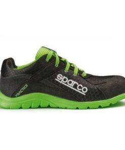 Calzado de Seguridad Sparco Practice 07517 Negro/Verde (Talla 42)
